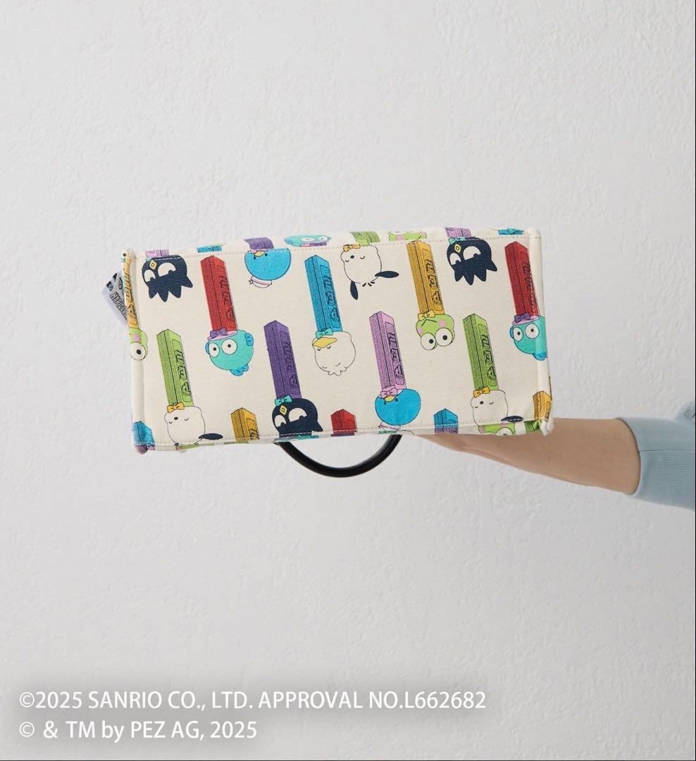 【はぴだんぶい×PEZ×ear】A4サイズ対応/コラボコットントートバッグM