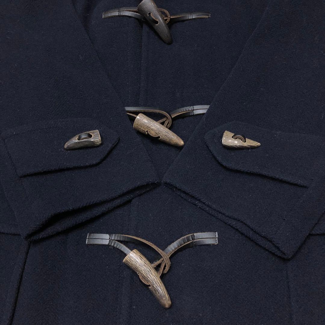 美品✨バーバリー ダッフルコート ネイビー ノバチェック裏地 7AR