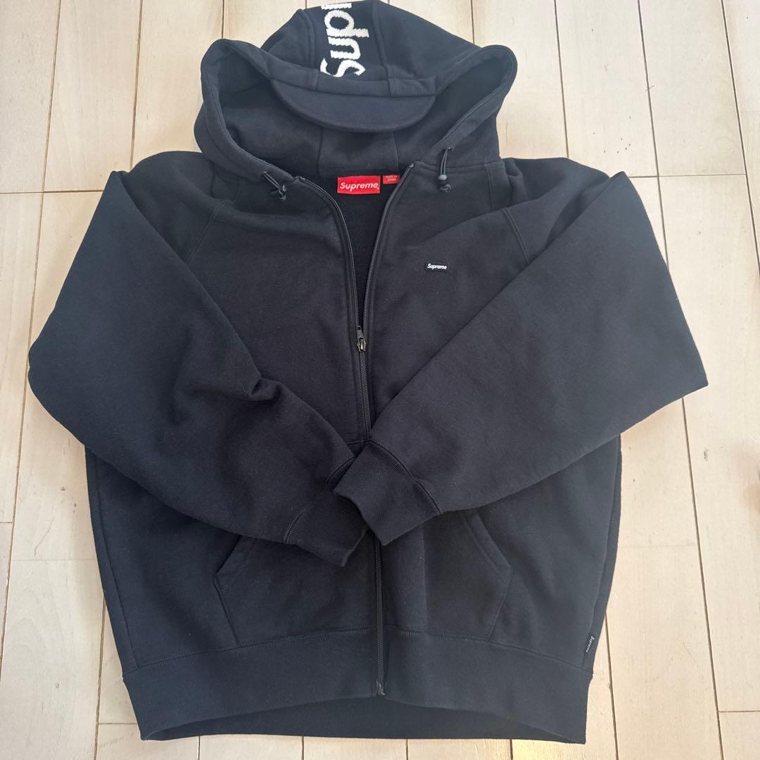 週末お値下げ！Supreme 黒 フルジップ パーカー