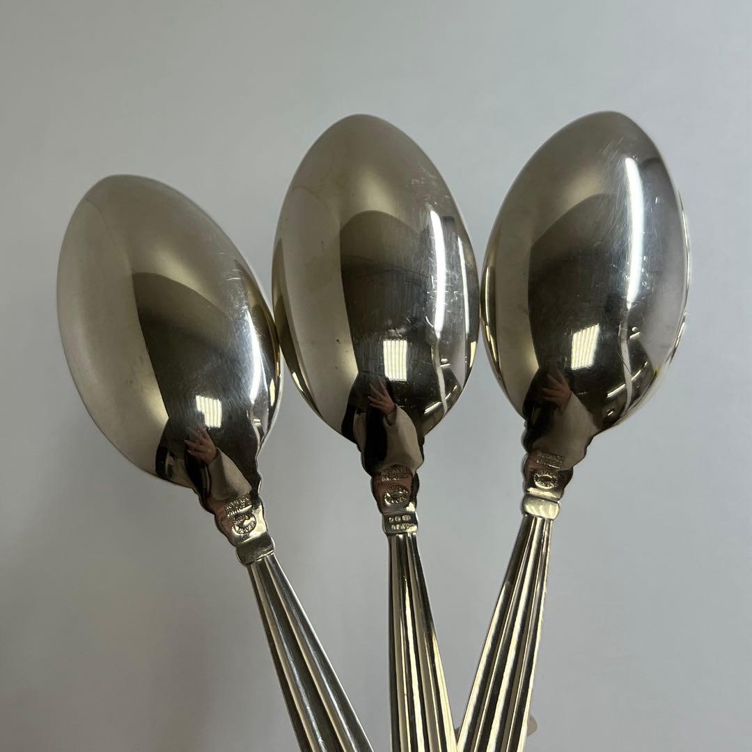 ジョージ ジェンセン エコーン 925sterling ディナースプーン 6本