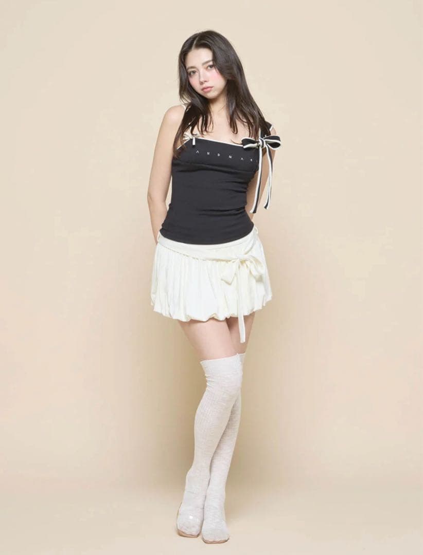 トップス Andmary Bella ribbon tank