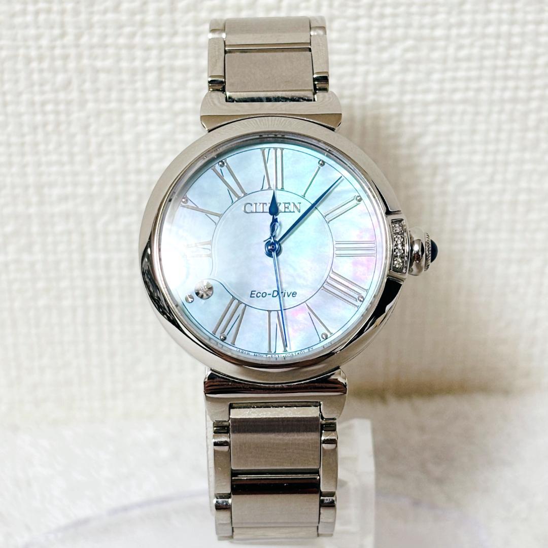 【美品】シチズン エル ラウンド コレクション EM1060-87N 腕時計