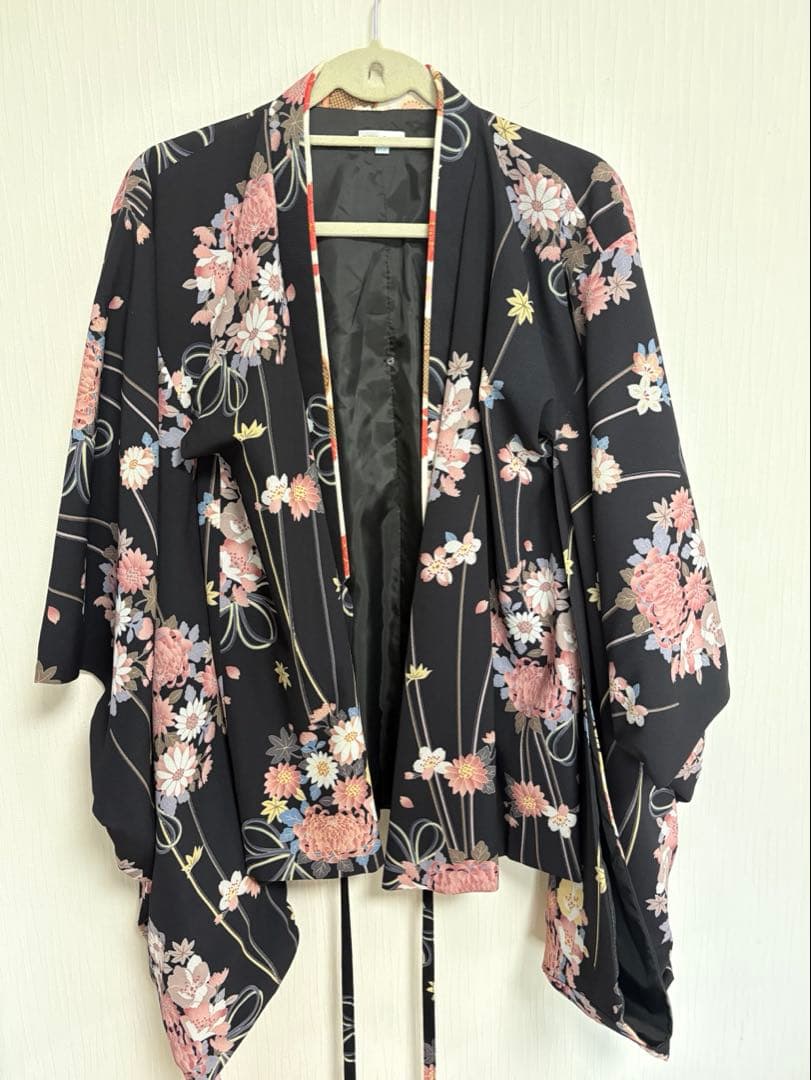 キャサリンコテージ 袴セット 150cm 黒着物 ×えんじ袴