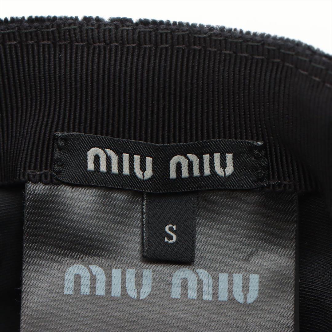 ミュウミュウ 5HC179 キャップ S コットン ブラック