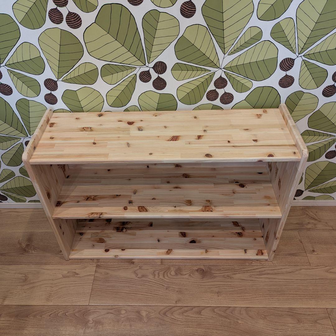 オープンシェルフ　木製棚　✨　檜　本棚　トロファスト　絵本棚　モンテッソーリ