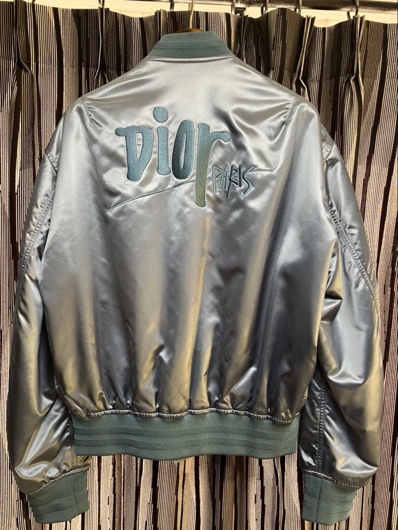 Dior MA-1 ジャケット 水色　Lサイズ48