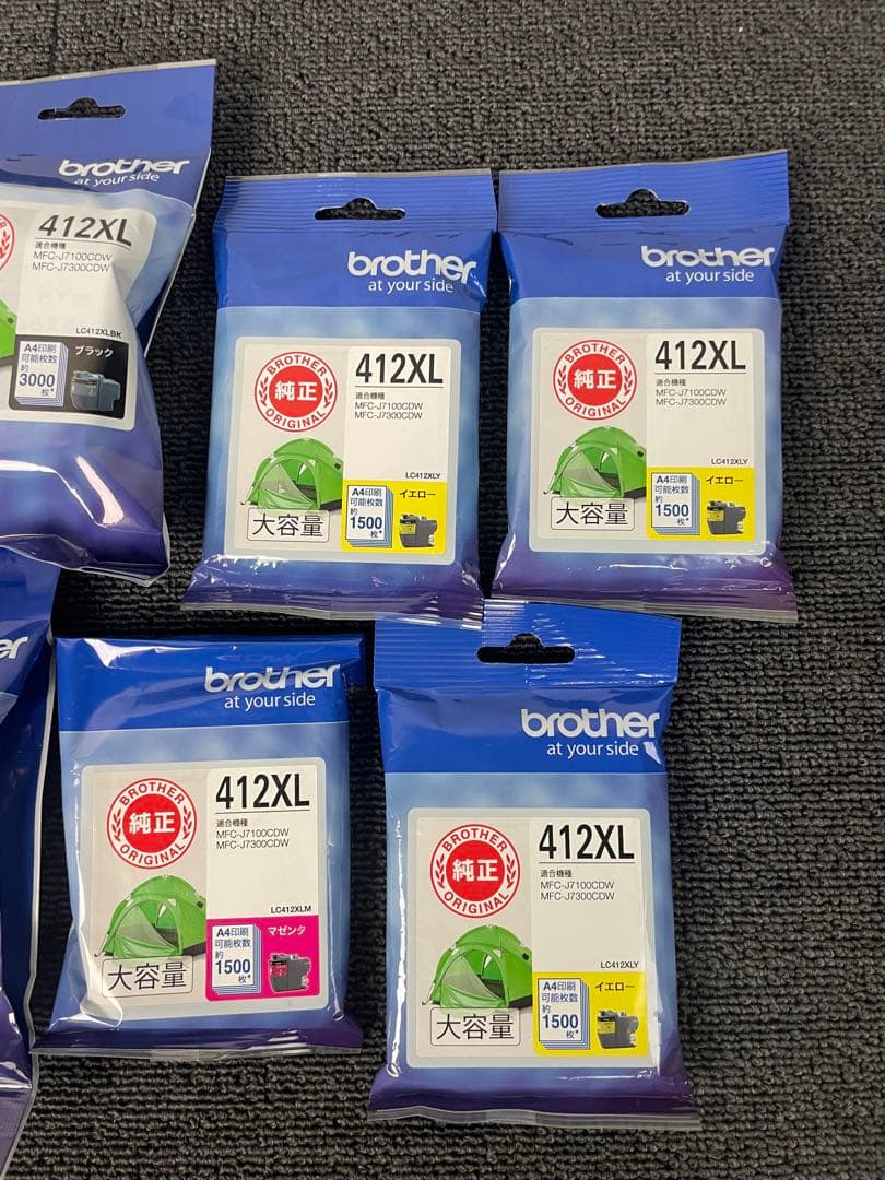 brother ブラザー 412xl 純正 インク 大容量 まとめ ブラック 他
