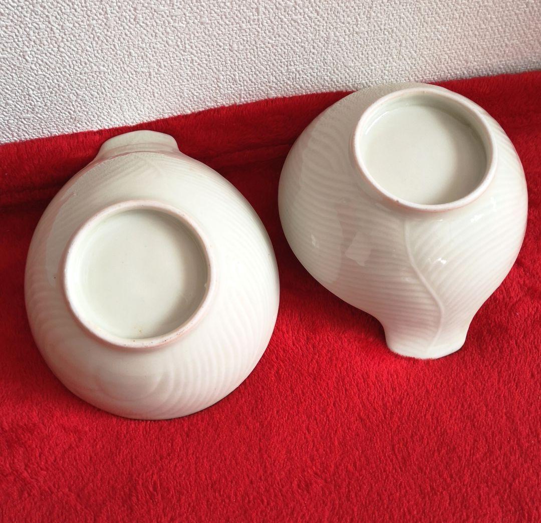 肥前伊万里焼 昭和20～30年代 羽毛画 骨董 お碗 5点セット 未使用 桐箱付