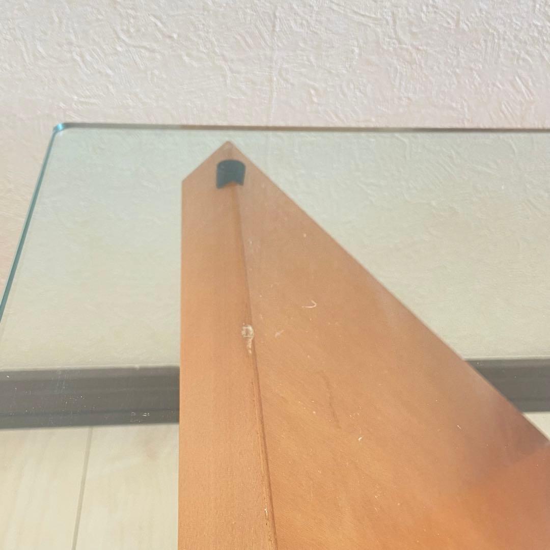 取付無料！アルフレックス モンターニャ 川崎文男 ガラストップセンターテーブル