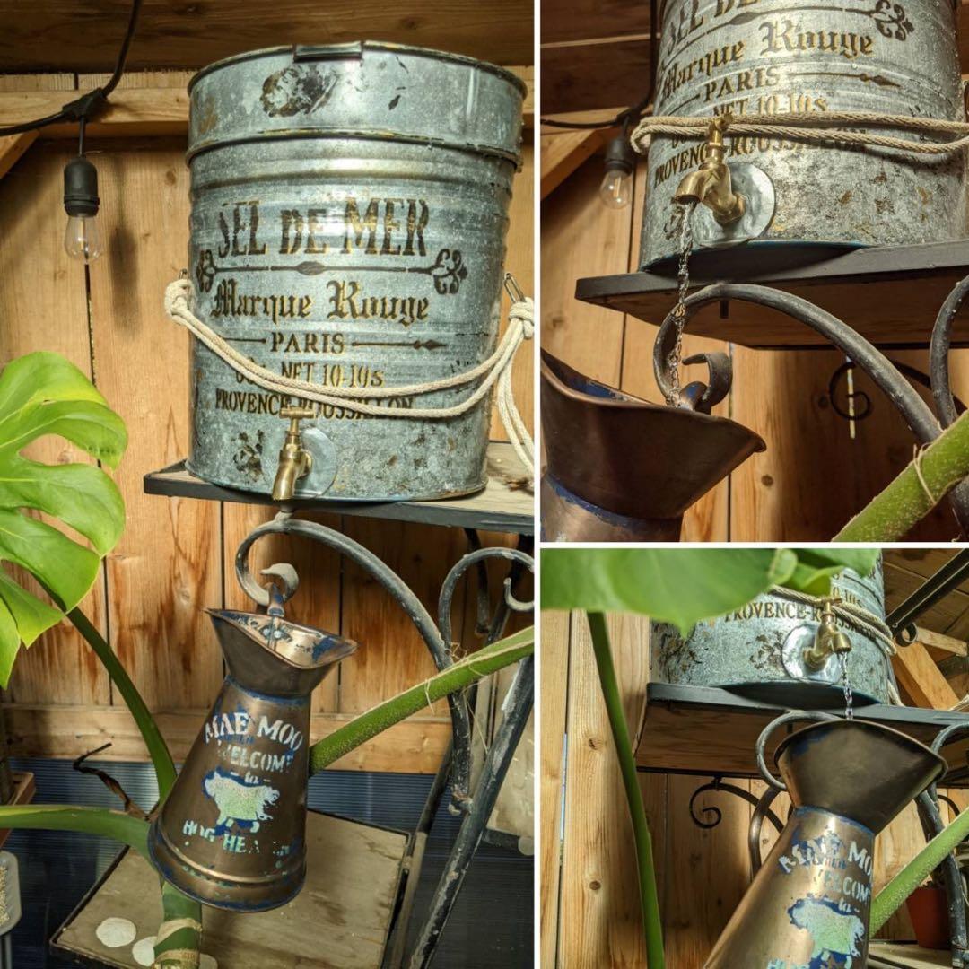 アンティークな家 室内ガーデニング 貯水タンク（S） 室内植物 水やり方法