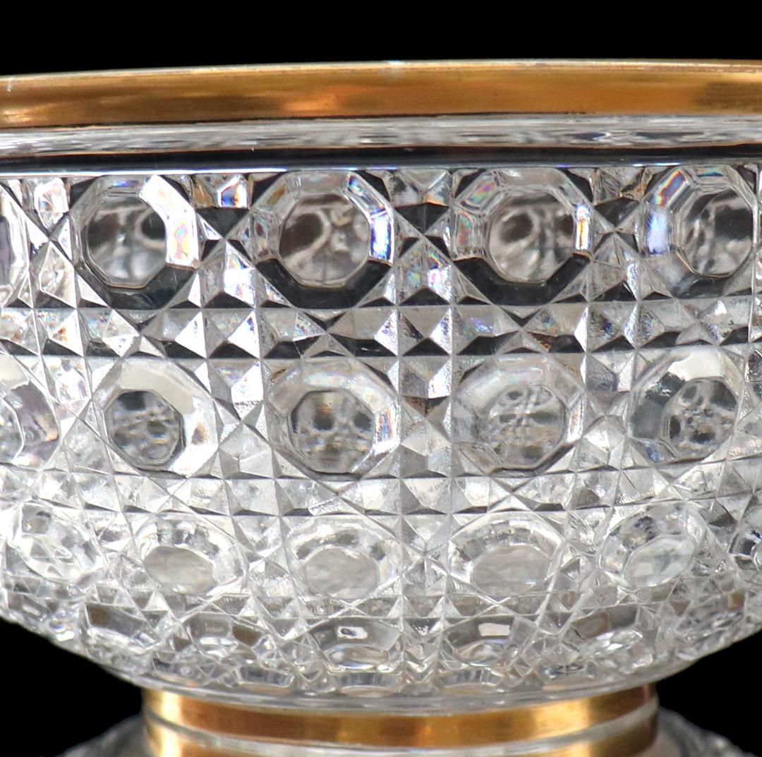 オールド・バカラ 美術館級 特注品 2kg 金縁特大鉢 ディアマンピエーリー