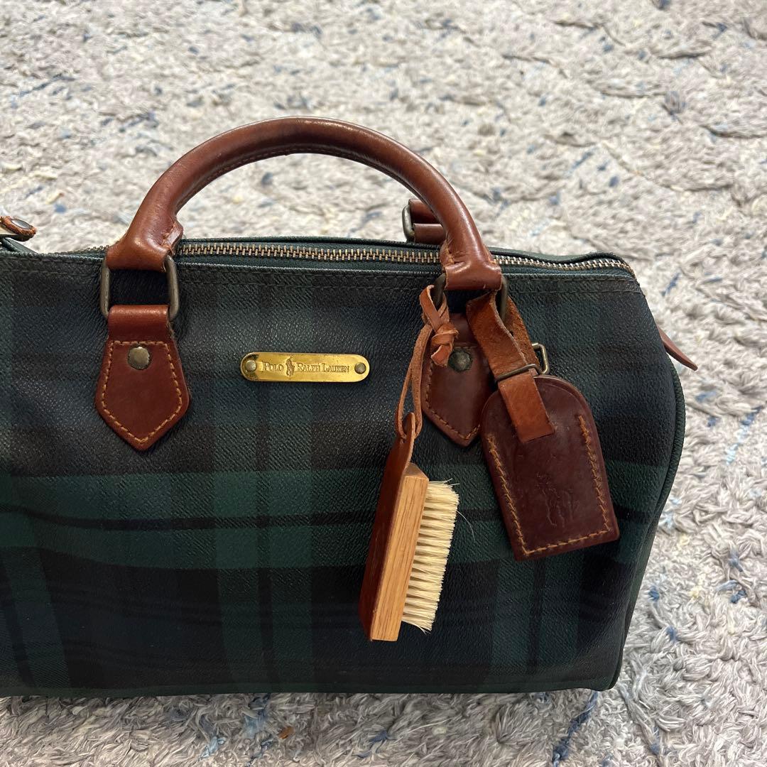 【最終値下げ】ポロラルフローレン ミニボストンバッグ ビンテージ PVC