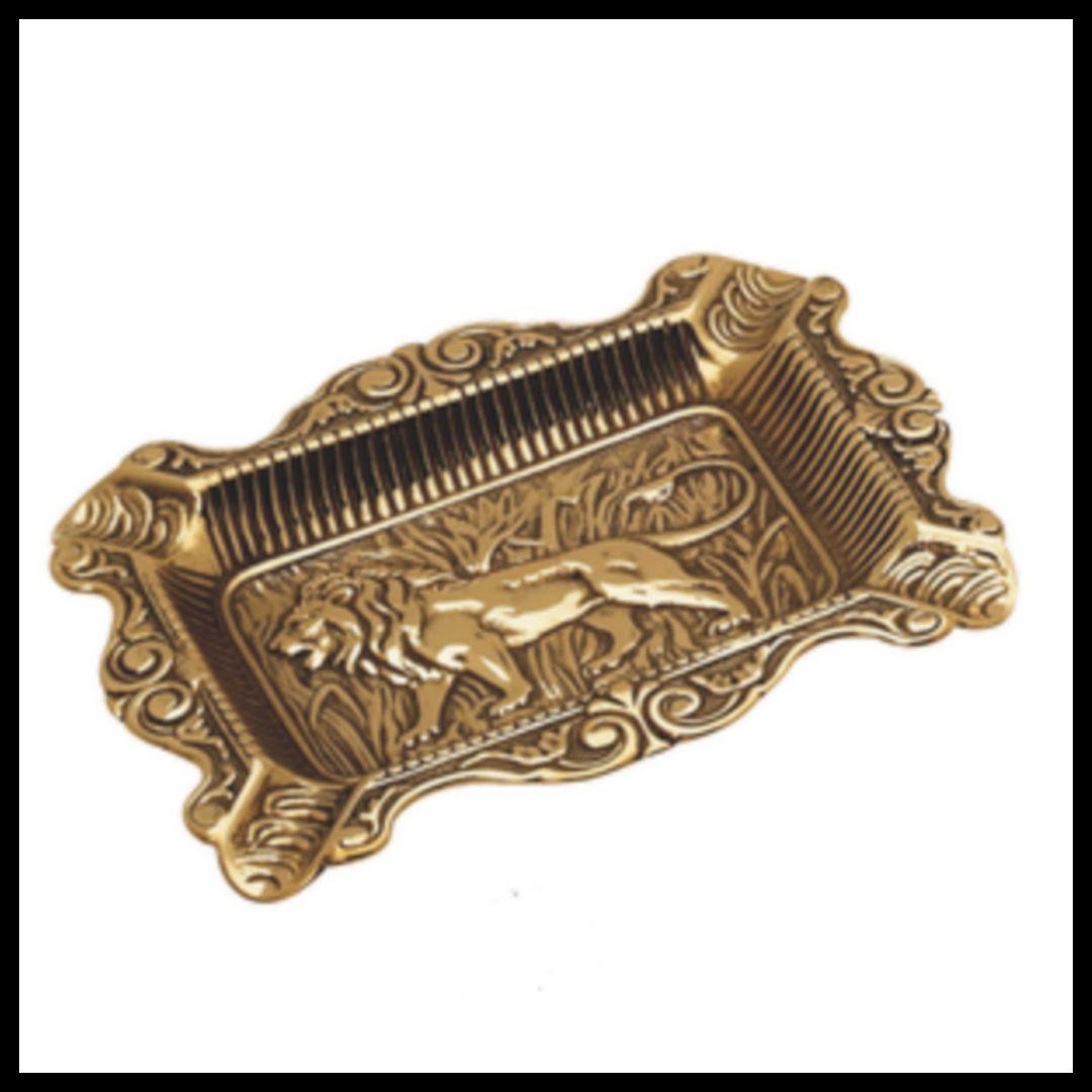 イタリア製　スティラーズ　真鍮　『獅子 のラシック灰皿』ゴールド インテリア雑貨