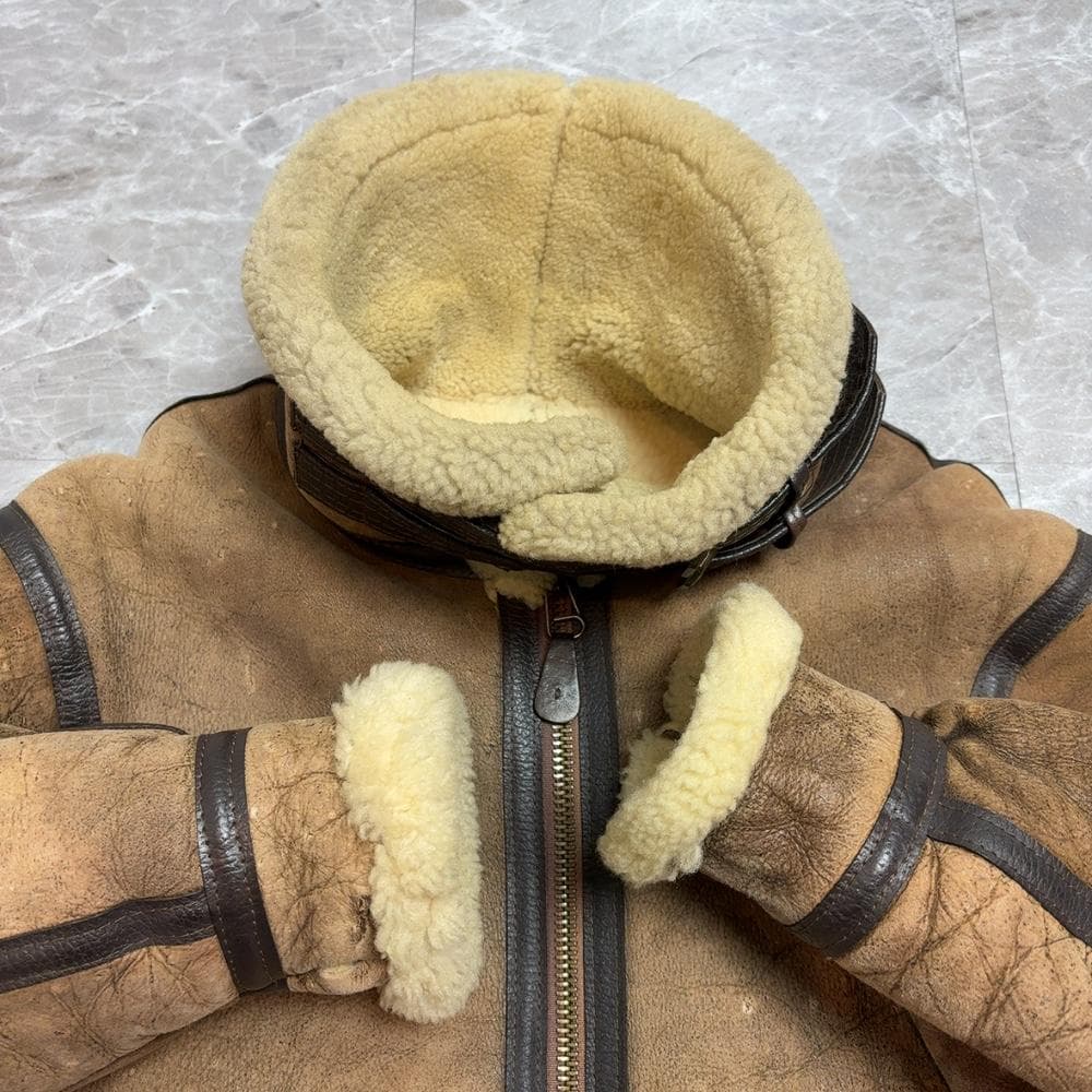 USA製 AVIREX B-3 ムートン フライト ジャケット 36 定価24万