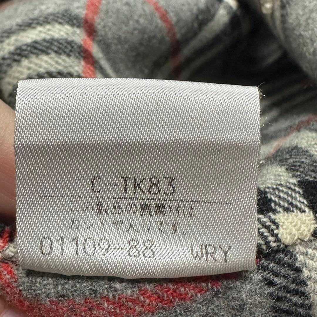 カシミヤ♡バーバリー　2way ダブルフェイスコート　ノバチェック グレー