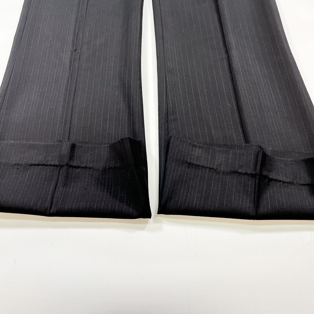 セオリーリュクス パンツスーツ セットアップ 36 S 黒 ストライプ