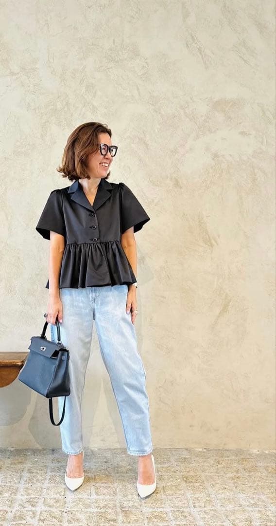 シーズンスタイルラボ　大草直子　タフタティアードジャケット