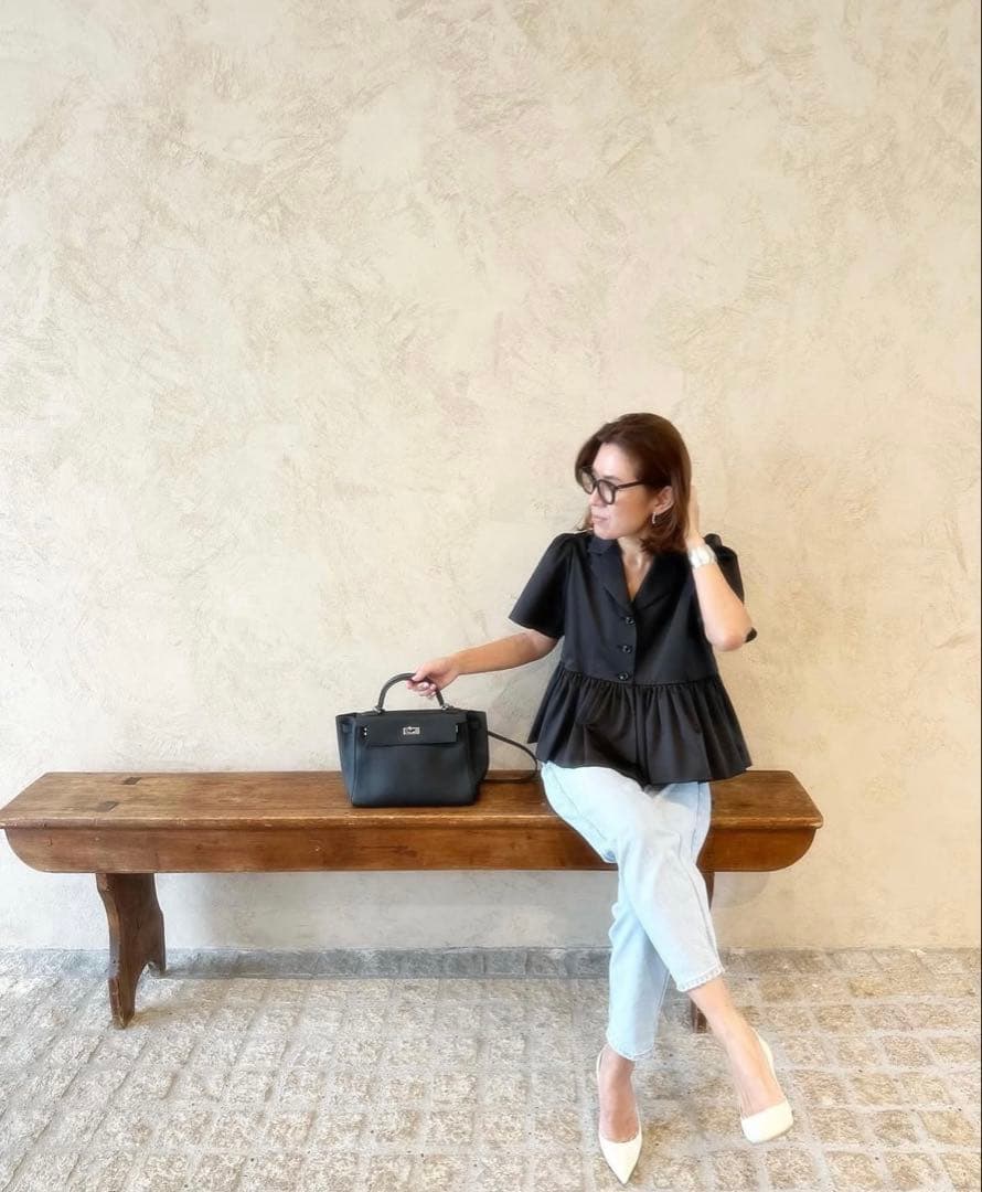 シーズンスタイルラボ　大草直子　タフタティアードジャケット