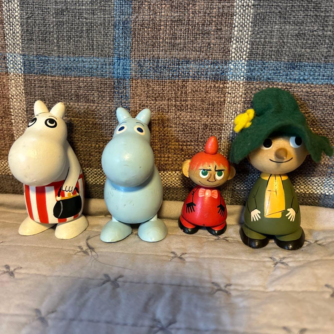 ムーミン 木製フィギュア 4体セット