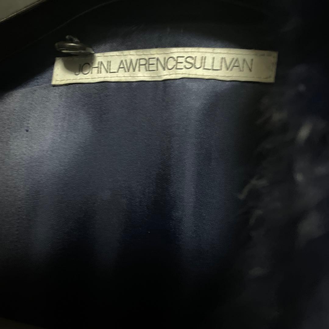 ジョンローレンスサリバン レザーブルゾン S ネイビー ファー付き