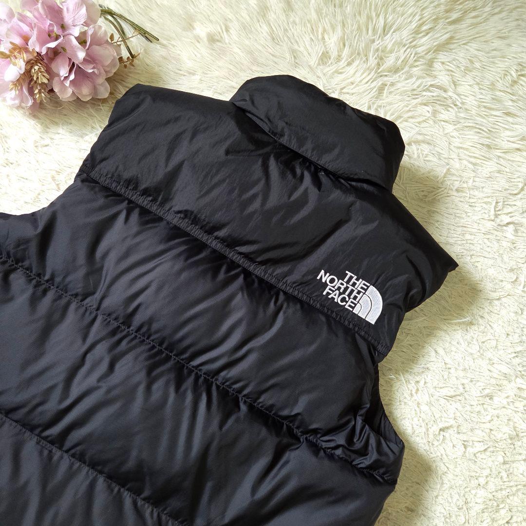 極美品 ノースフェイス ダウンベスト サイズL ブラック 洗える