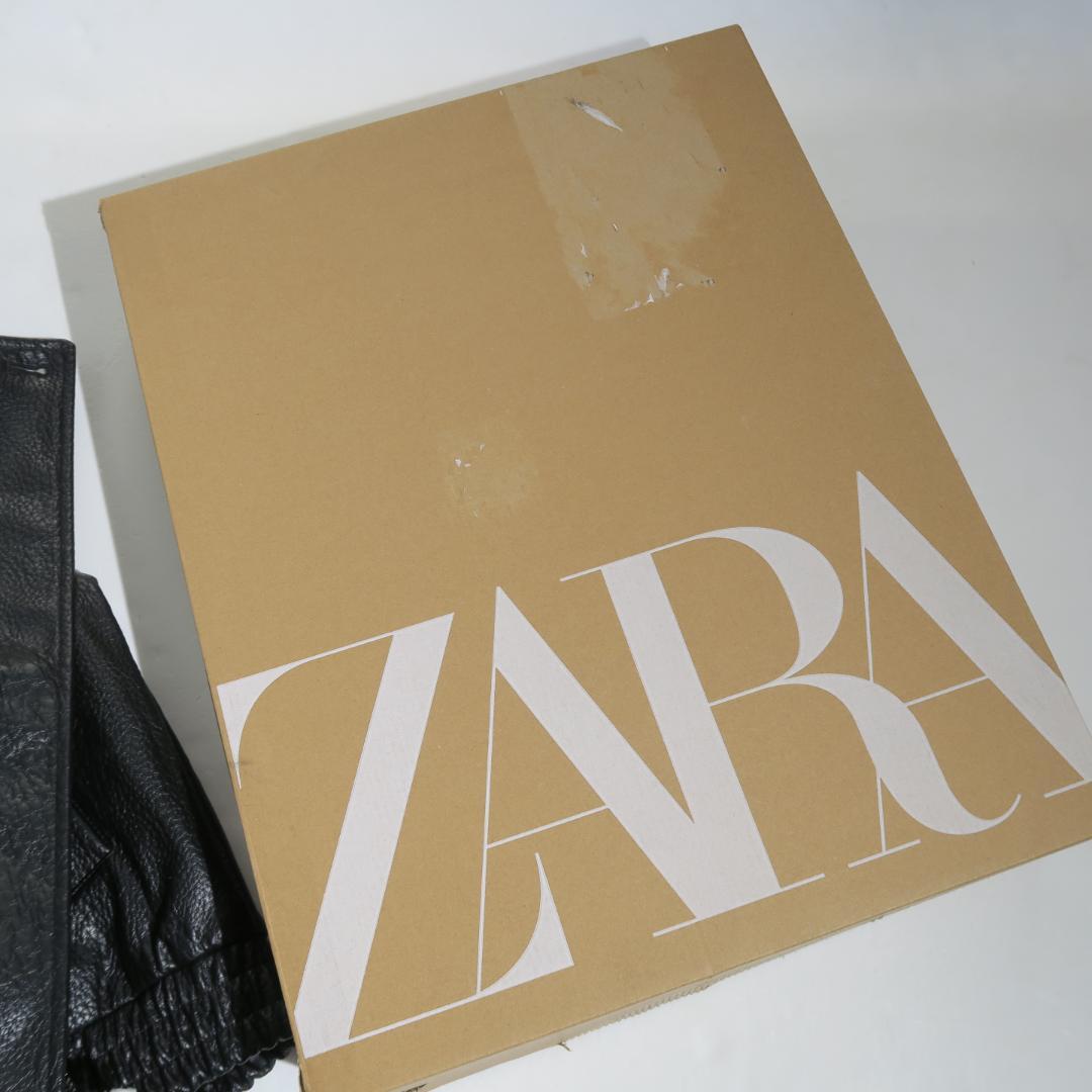 タグ付・新品 ZARA フェイクレザージャケット 4391/852/800