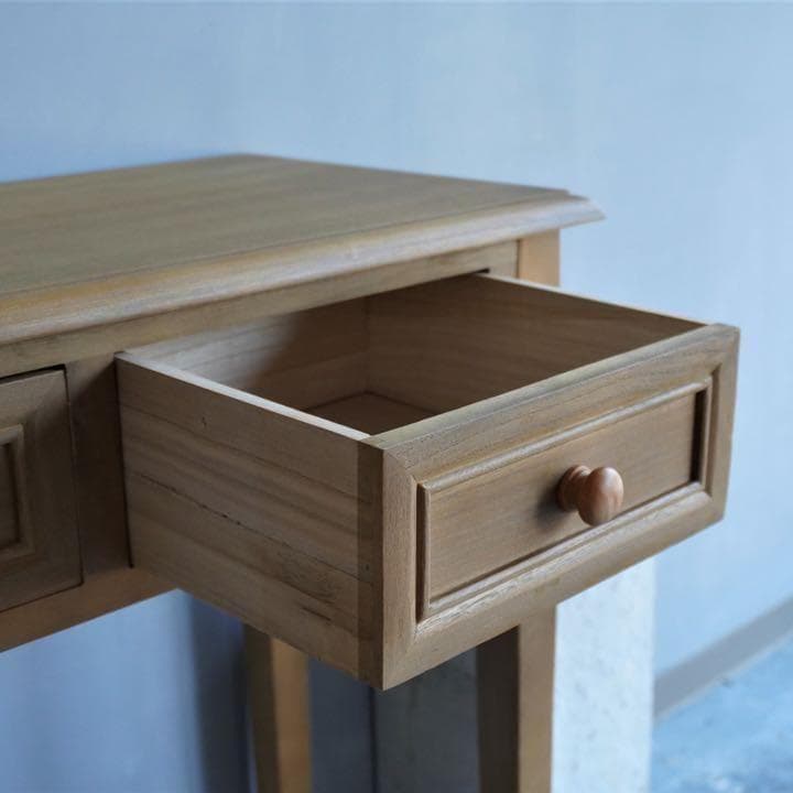 桐材 コンソールテーブル ハイテーブル カウンターテーブル 机 木製 無垢材