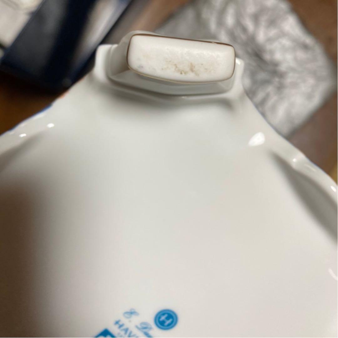 ランプベルジェ　アビランド　リモージュ陶器アロマランプ<新品未使用>