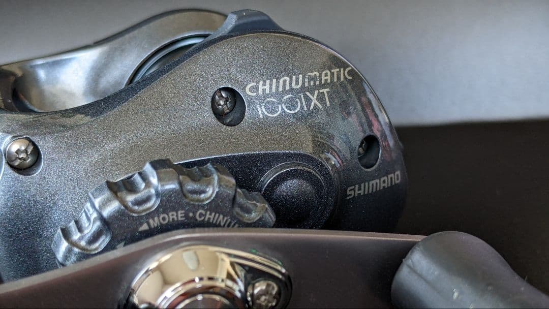【１回使用美品】シマノ チヌマチック1001XT※左巻【替スプール付】※画像あり