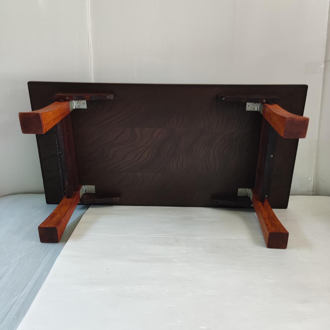 【アンティーク】昭和レトロ 木製 折り畳み式 四角形ちゃぶ台 文机 飾り台