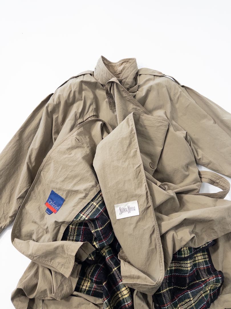 Drizzle USA製 Neiman marcus デザイントレンチコート