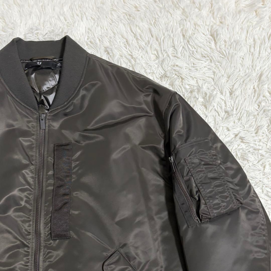 【極美品】UNIQLO +J ハイブリッドダウンオーバーサイズMA-1 グレー