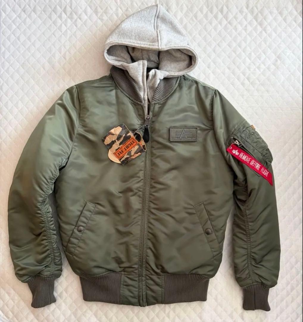 ALPHA INDUSTRIES MA-1 アウター カーキ M