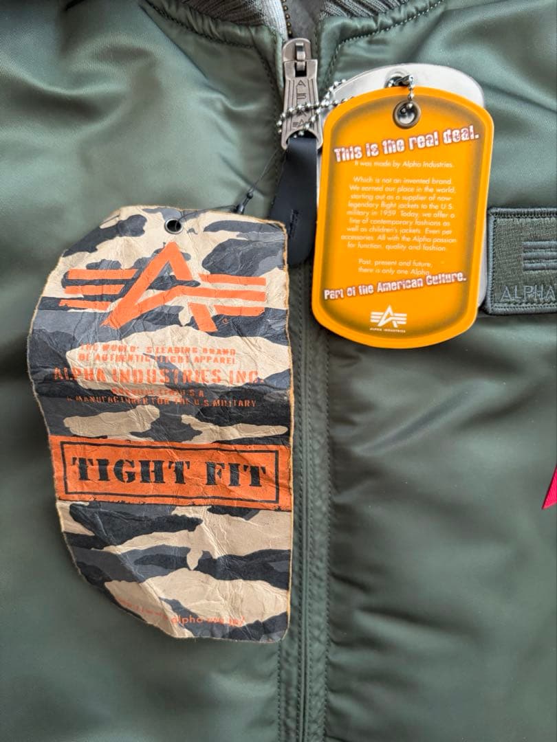 ALPHA INDUSTRIES MA-1 アウター カーキ M