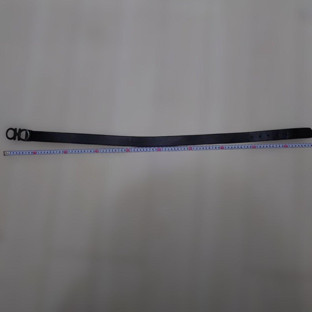 Ferragamo フェラガモ ガンチーニ　マッドグレーバックル　黒レザーベルト