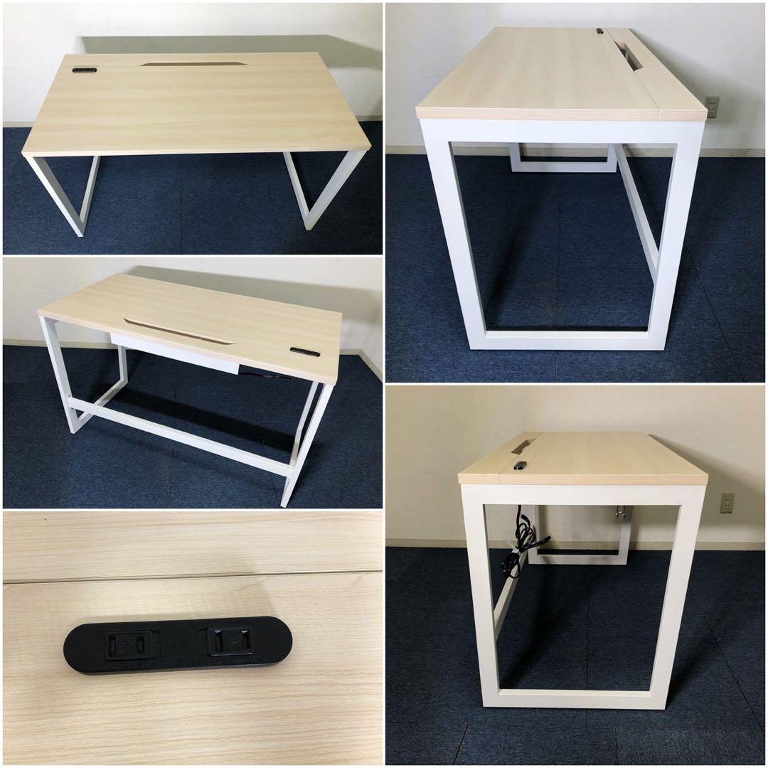 R.F.YAMAKAWA パソコンデスク RFFLD-1260NAコンセント付き