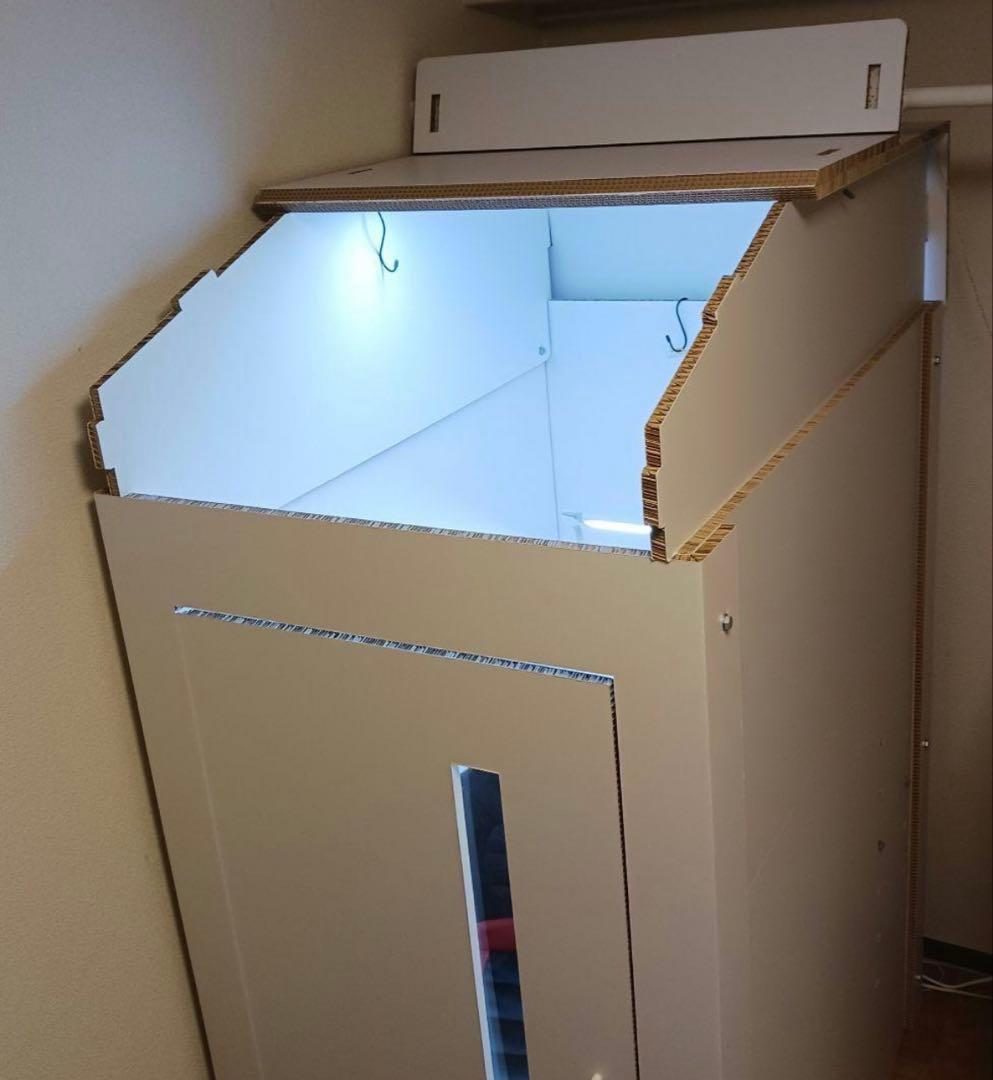 ワークボックス 　簡易個室　個室ブース　天井LEDライト付　引き取り限定