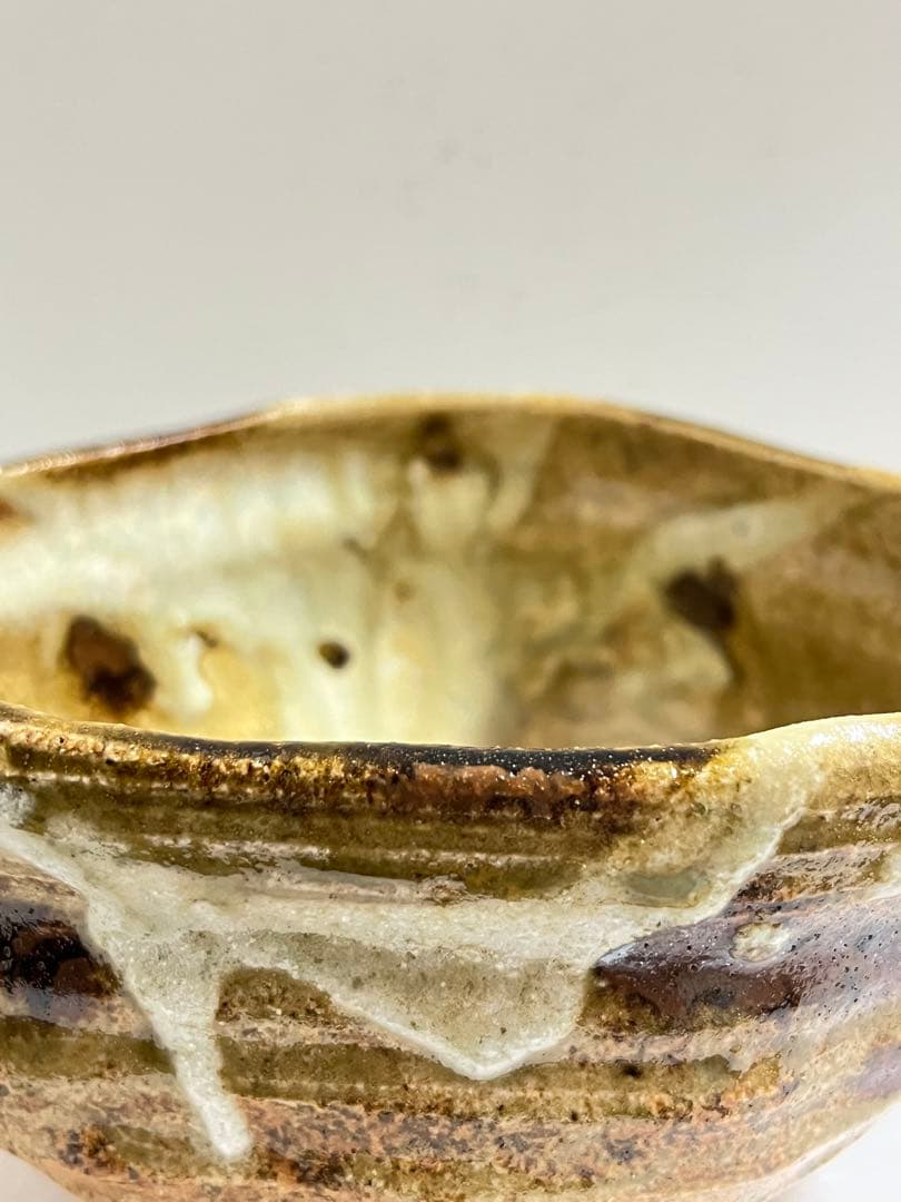 美濃焼の名工加藤勝之造 伊賀茶碗　絵唐津茶碗 で２点 ムギムギさん