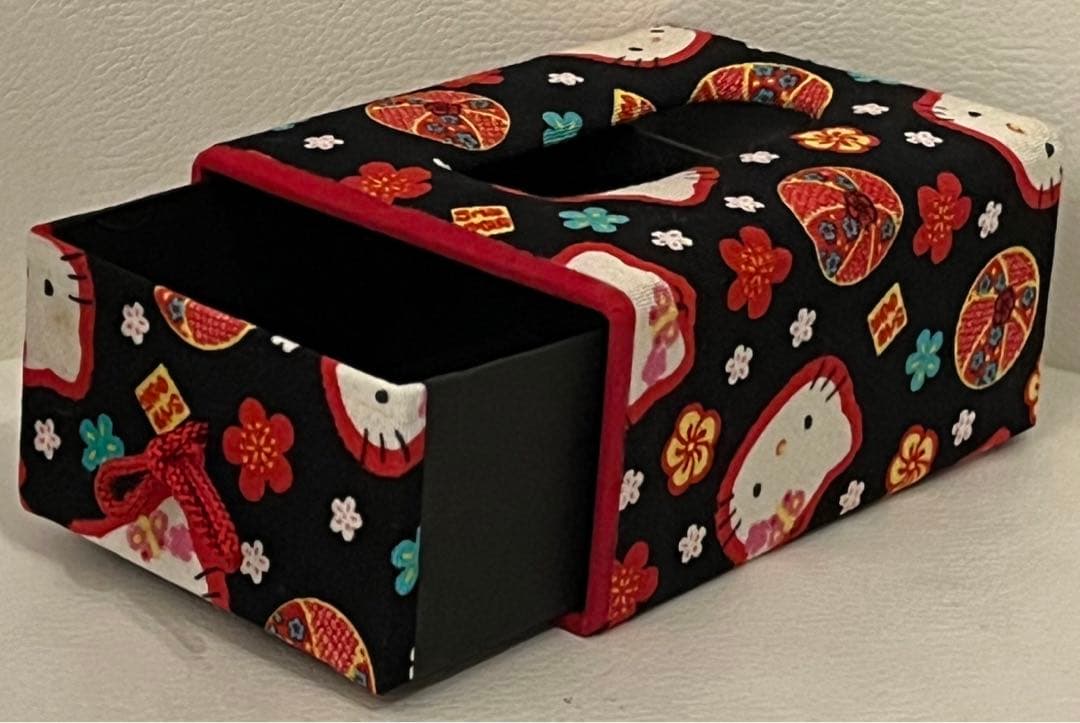 サンリオ　キティ　ポケットティッシュ ボックス　和柄　着物　レア