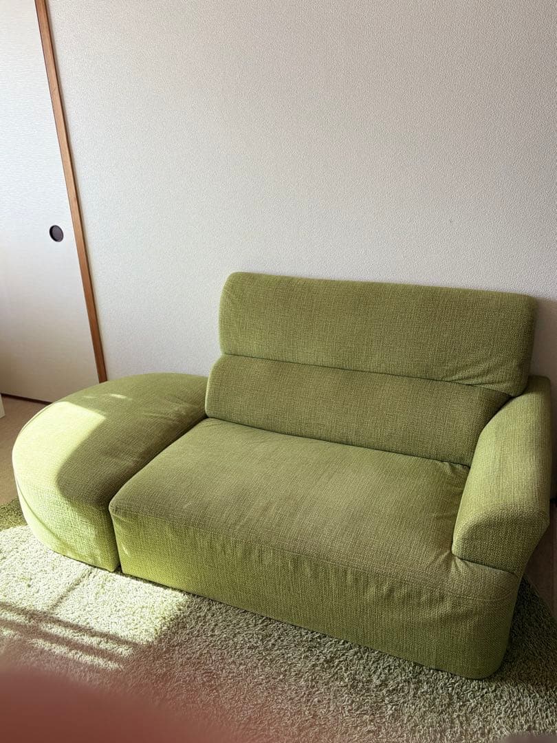 2人掛けソファ(オットマン付)