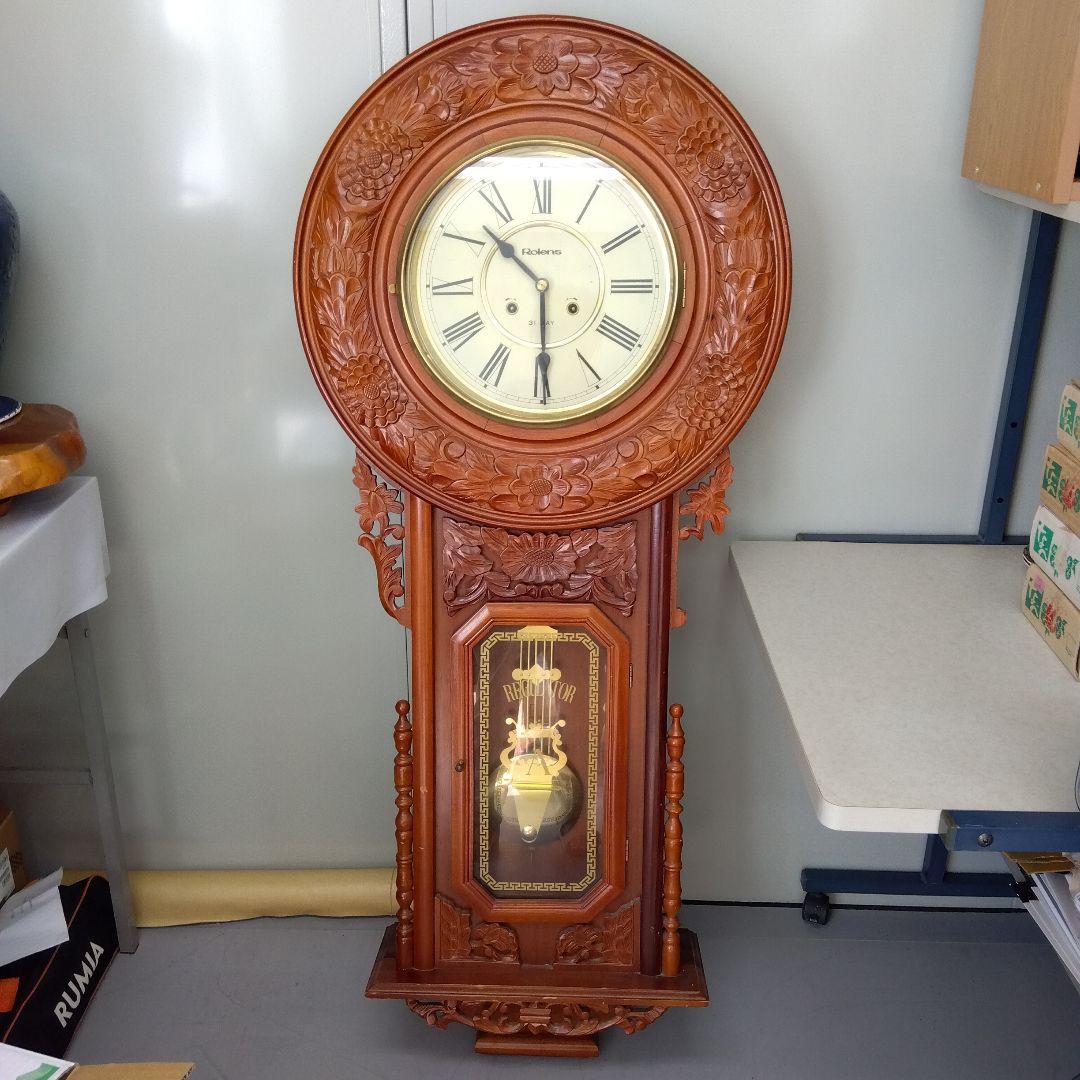 Rolens　壁掛け時計　ネジ式　アンティーク　レトロ