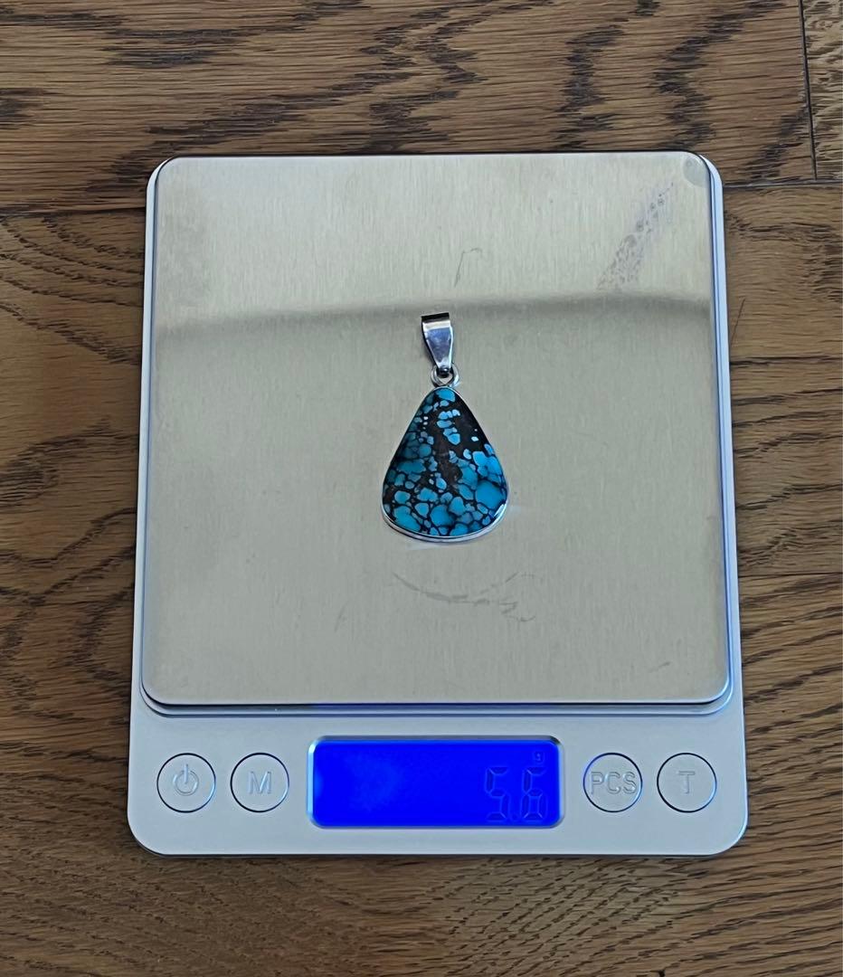 きれいなターコイズのペンダント　インディアンジュエリー　navajo ナバホ