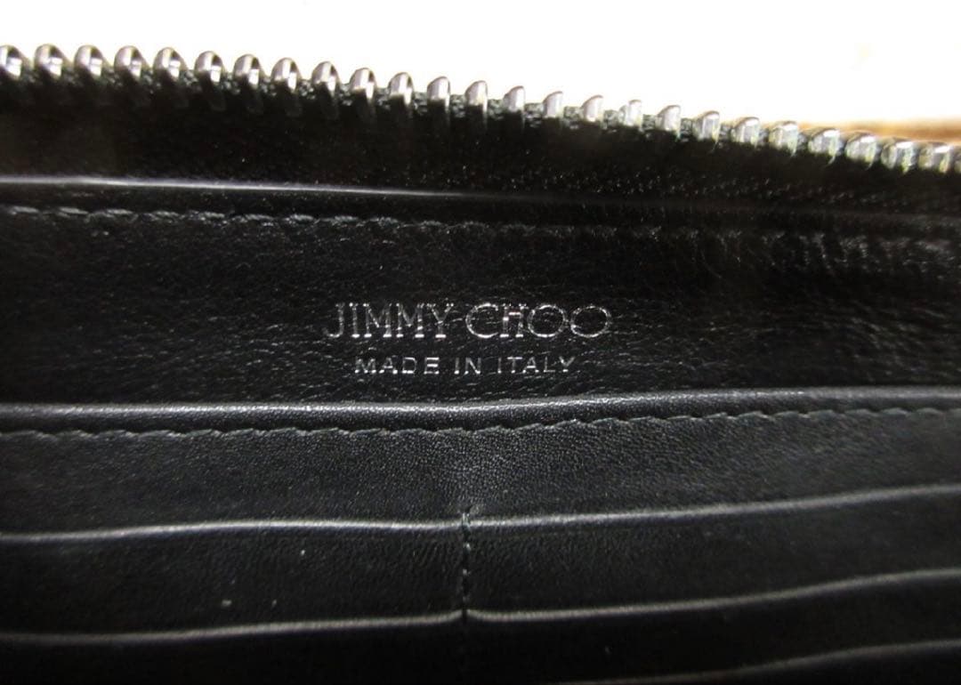 成*業様 訳あり　JIMMY CHOO ブラック スタースタッズ 長財布