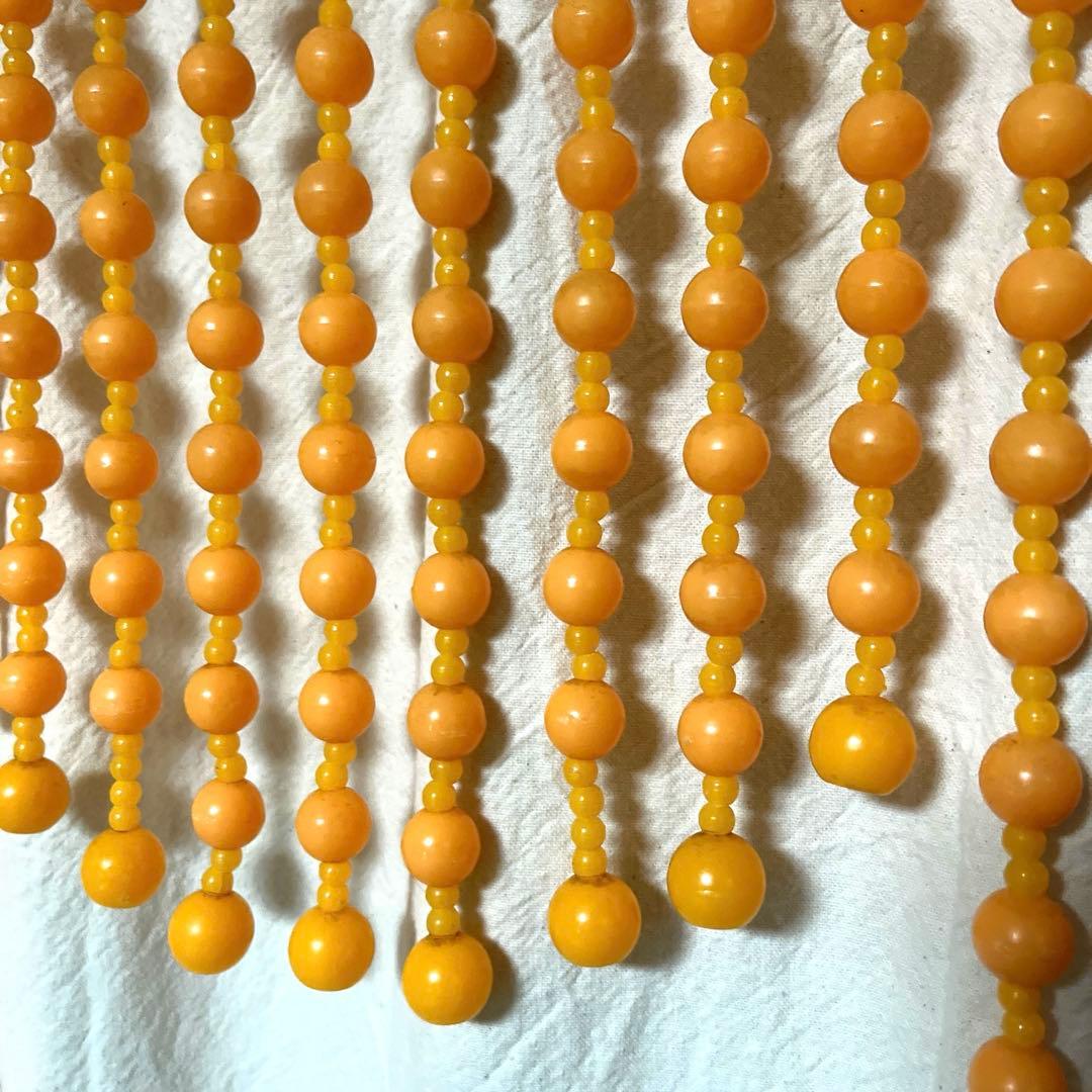 昭和レトロ　カラー玉のれん