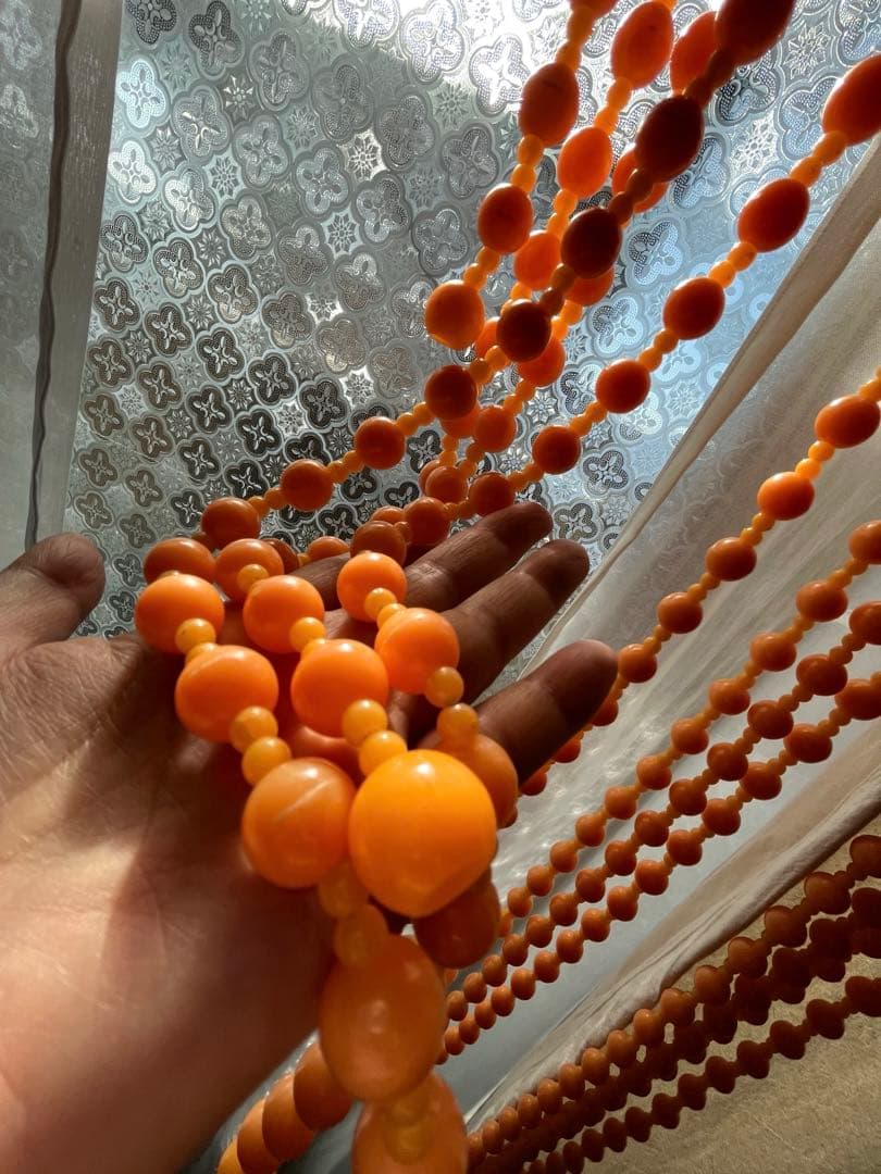 昭和レトロ　カラー玉のれん