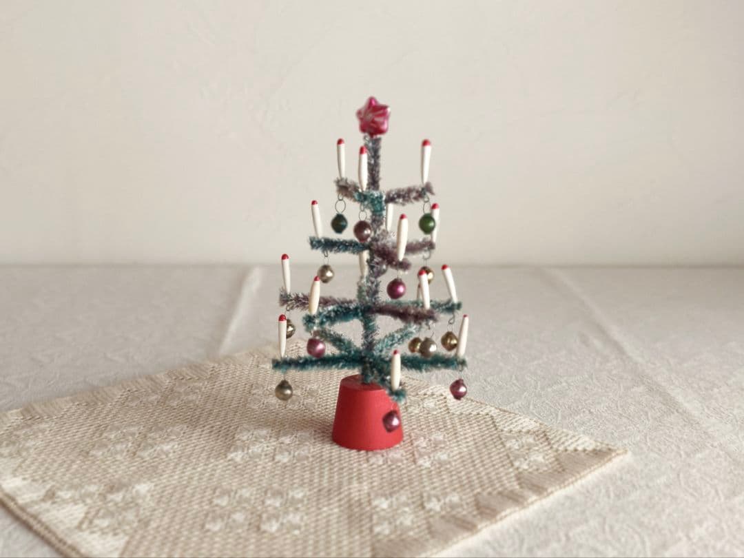 * vintage tree ✵* 星のツリートップのついた クリスマスツリー