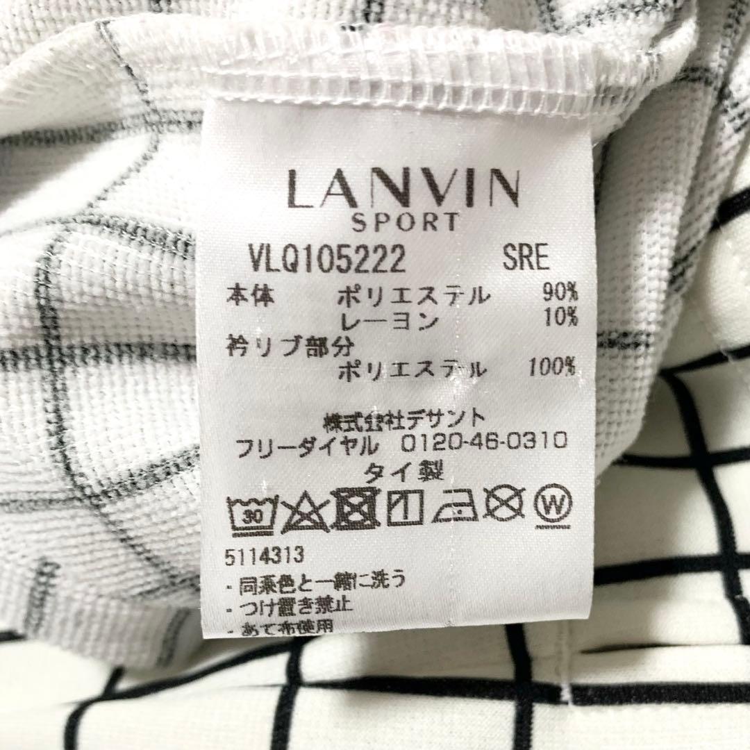 ほぼ未使用✨ランバンスポール ゴルフシャツ チェック ラインストーン 40