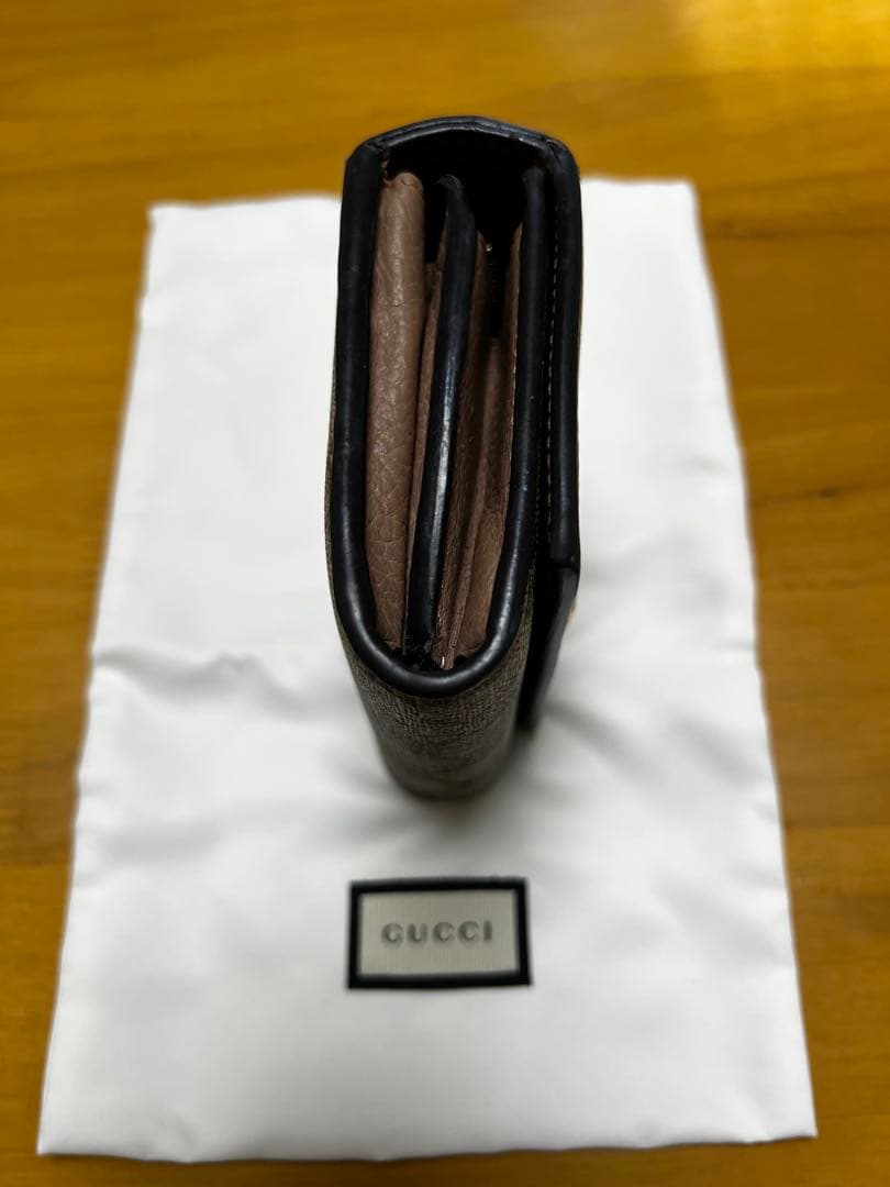 GUCCI 二つ折り財布 ブラウン/ベージュ