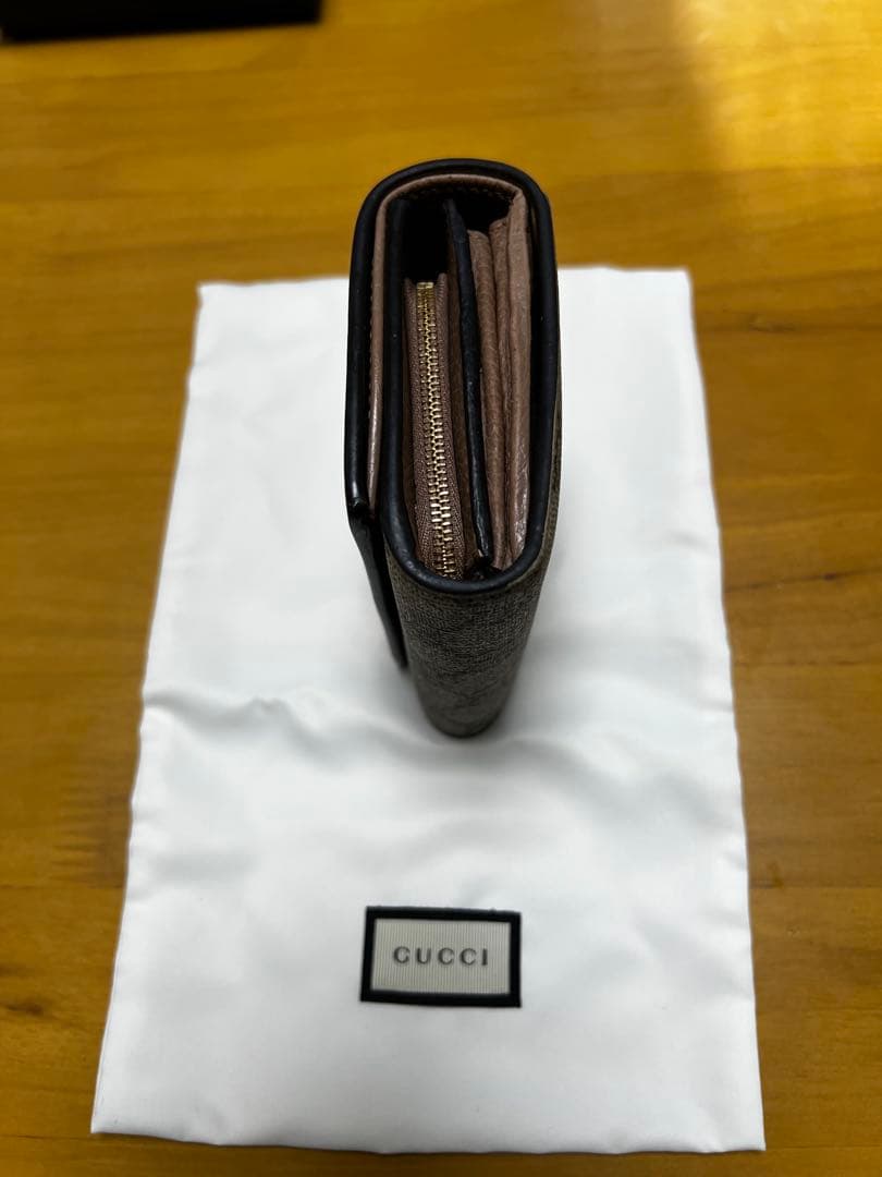 GUCCI 二つ折り財布 ブラウン/ベージュ