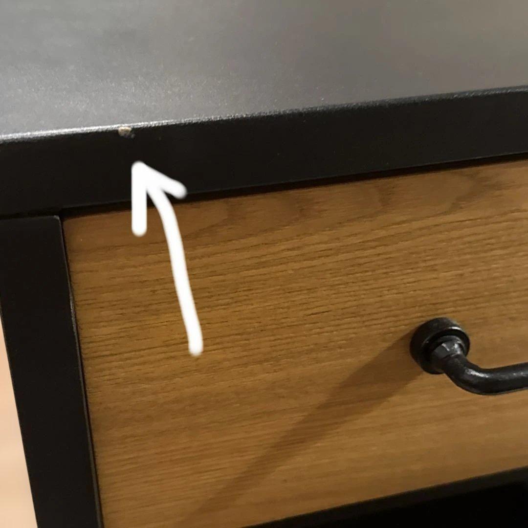 lowya キッチンワゴン ハニー　ブラック　カウンター　収納　キャビネット